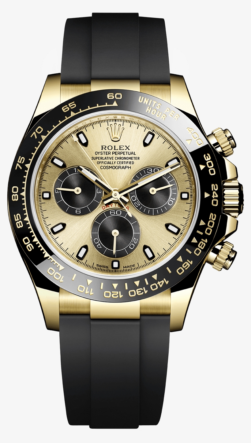 Rolex Daytona With Rubber Strap, transparent png #2812574