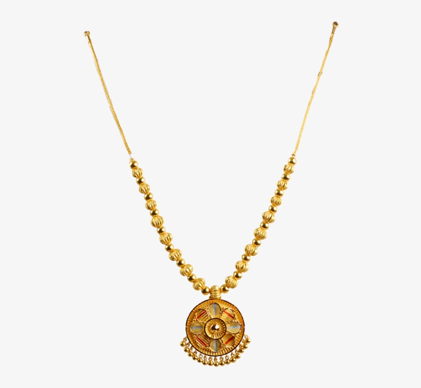 Light Weight Gold Chain - Calcutta Design Gold Necklace, transparent png #2812695