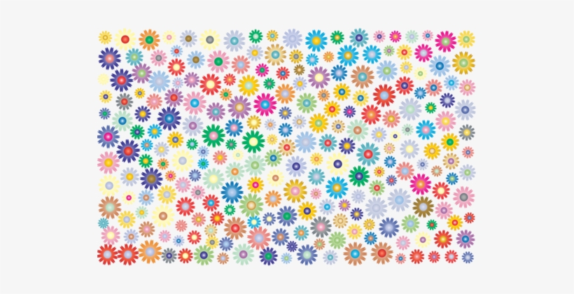 Paper Partition Wall Textile Flower - Have A Colourful Weekend, transparent png #2812844