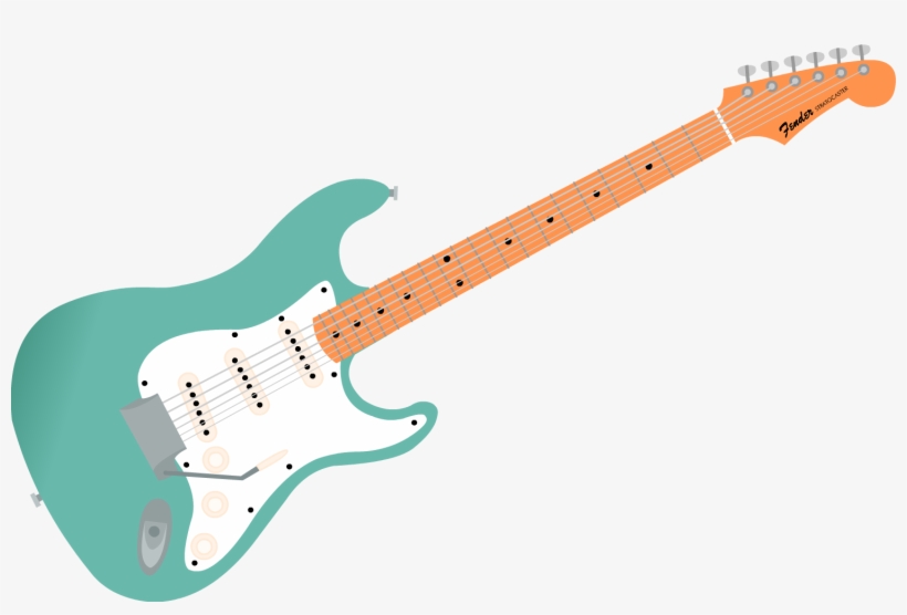 Fender Stratocaster - Fender Guitar Illustration, transparent png #2812902