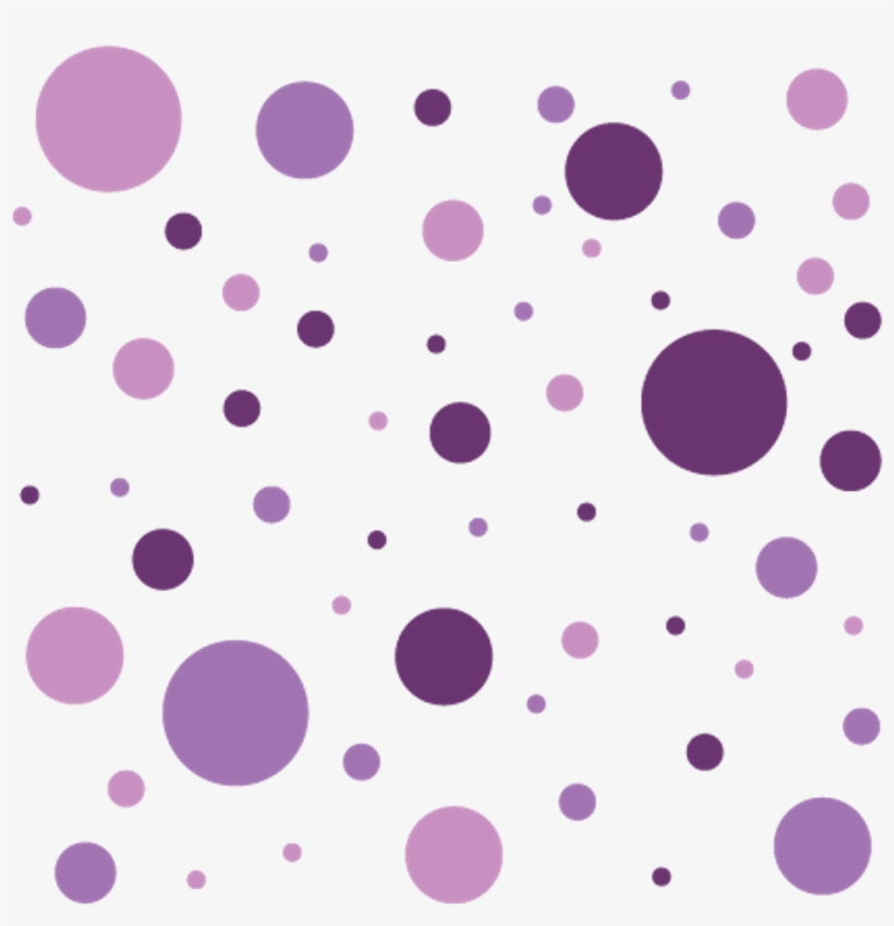 Purple Circle Circles Dots Background Pattern Transpare - Purple Polka Dots Transparent, transparent png #2812934