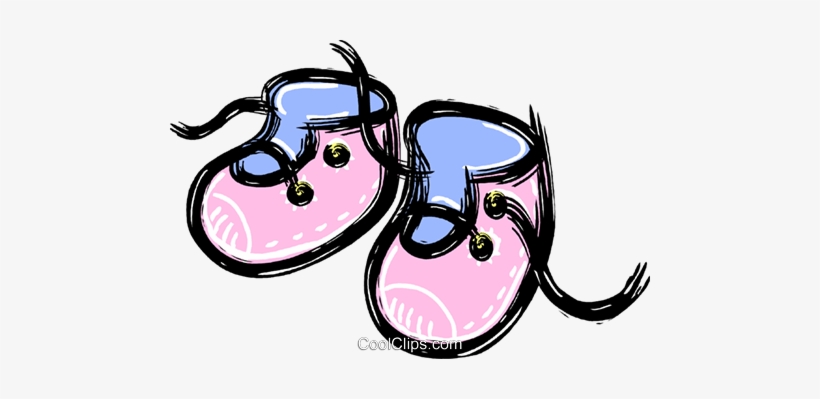 Baby Shoes Royalty Free Vector Clip Art Illustration - Baby Shoes Clip Art, transparent png #2813351