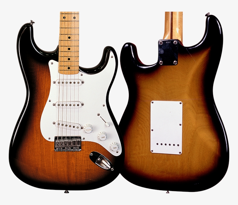The Strat's Hallmark Was Its Vibrato, Which Minimized - Fender Stratocaster Decal Eric Johnson, transparent png #2813742