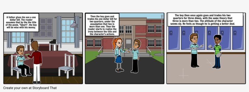 A Father Gives His Son A One Dollar Bill - Cartoon, transparent png #2813858