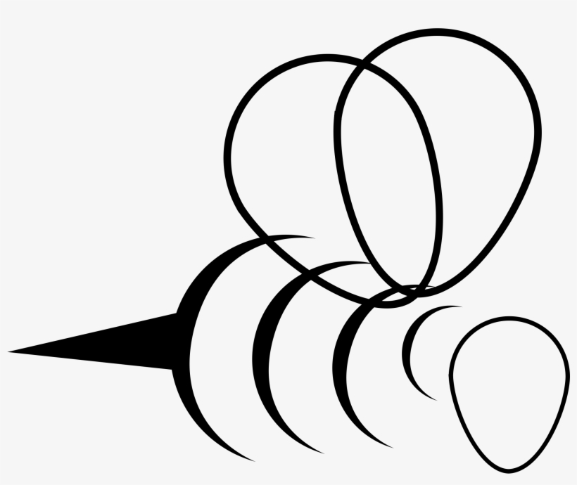 This Free Icons Png Design Of Bee Line Art, transparent png #2813861