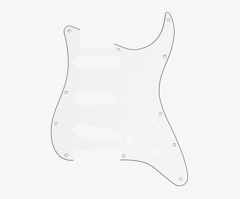 Fender Stratocaster Sss 11-hole Pick Guard Wbw - Fender Stratocaster, transparent png #2814138