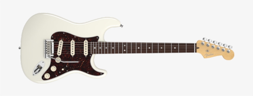 Fender American Deluxe Stratocaster Electric Guitar - Fender American Deluxe Stratocaster Hss Olympic Pearl, transparent png #2814332