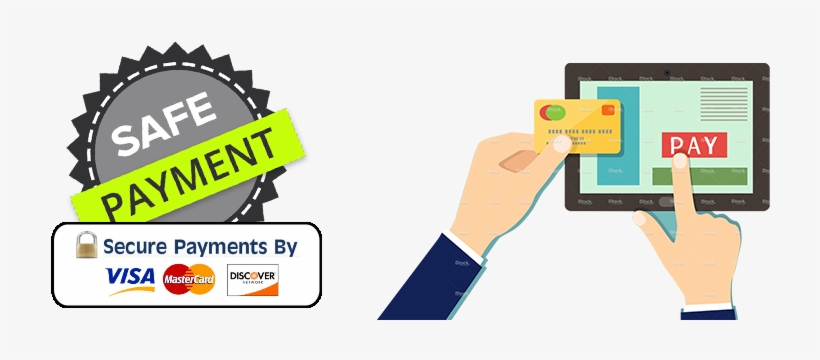 Rub payments. Secure payment. Payment check. Payment check vector.