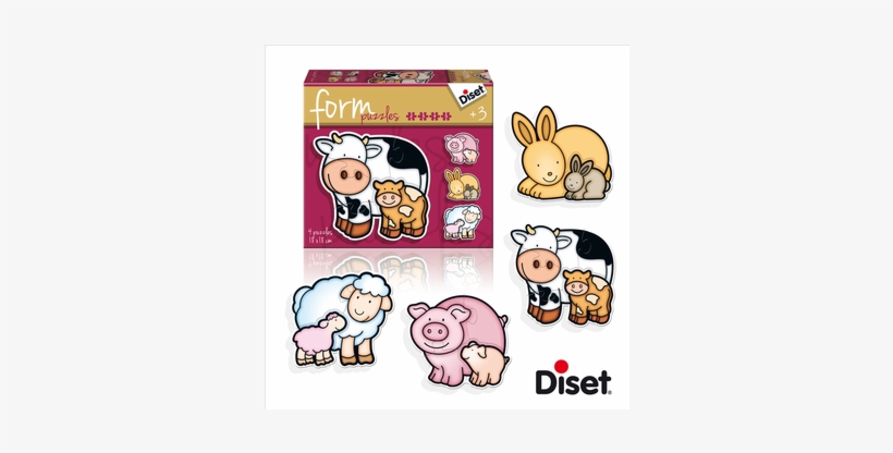 Farm Animals Shaped Puzzle - Jigsaw Puzzle, transparent png #2815107