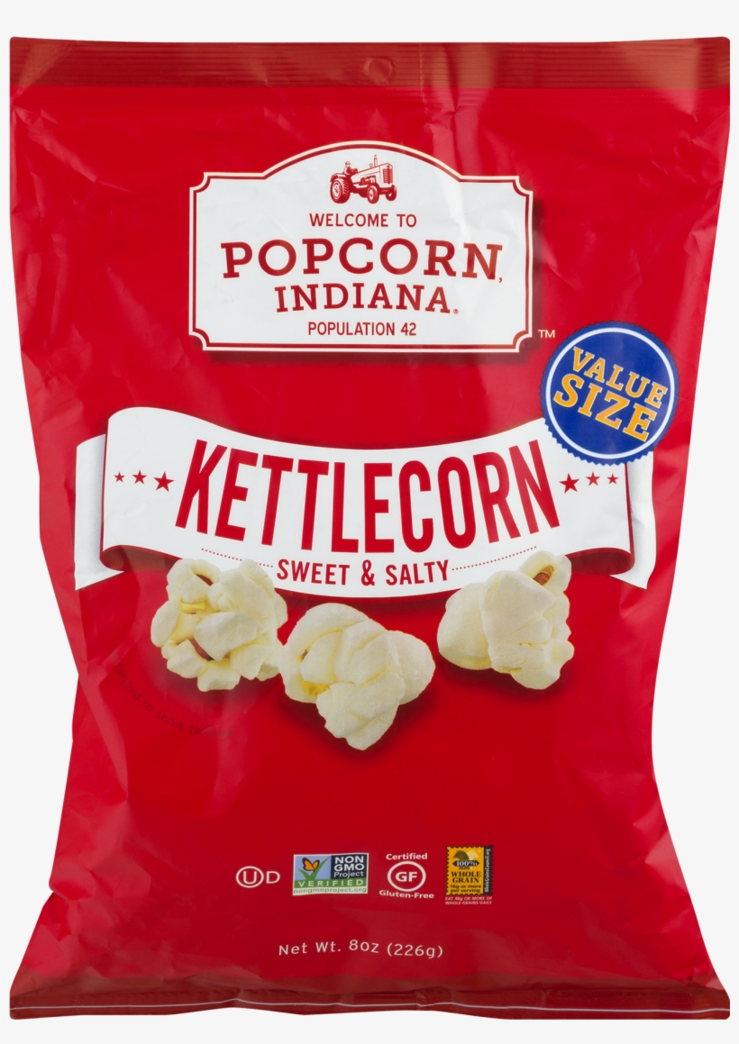 Popcorn Indiana Kettle Corn Sweet & Salty, - Popcorn Indiana Popcorn - Original Kettlecorn - Pack, transparent png #2815682