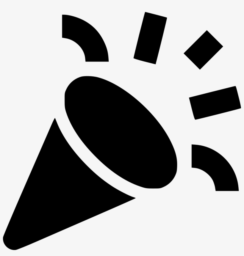 Party Popper Comments - Icono De Fiesta Png, transparent png #2815695