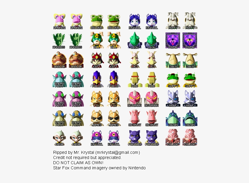 Mugshots - Star Fox Command Icons, transparent png #2815828