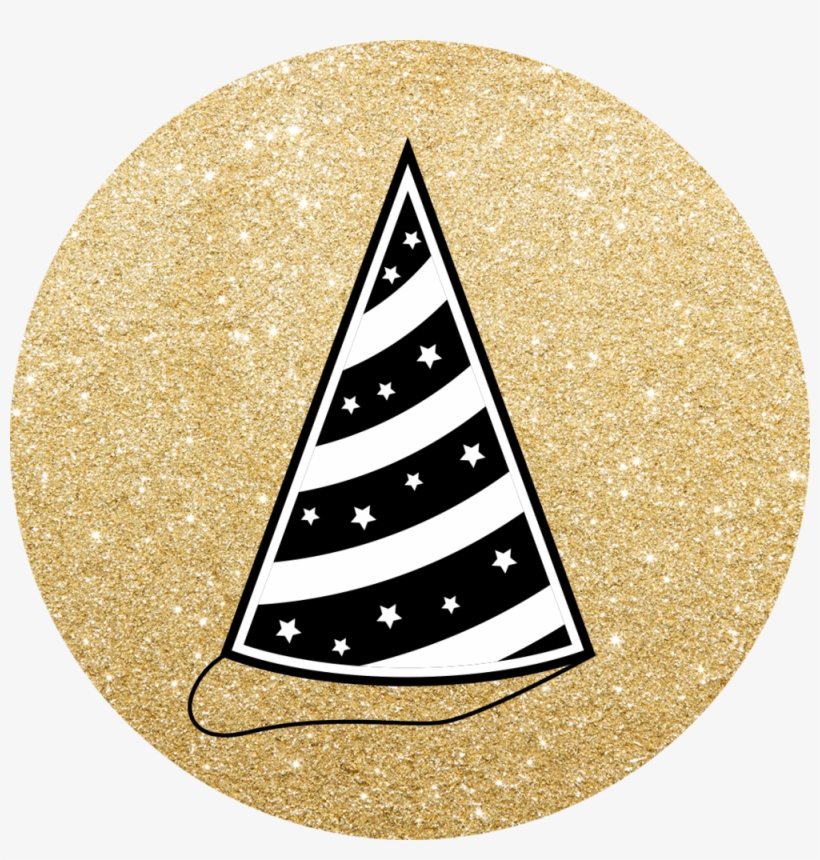 Parties - Schein-goldenes Stilvolles Quadratische Wanduhr, transparent png #2815884