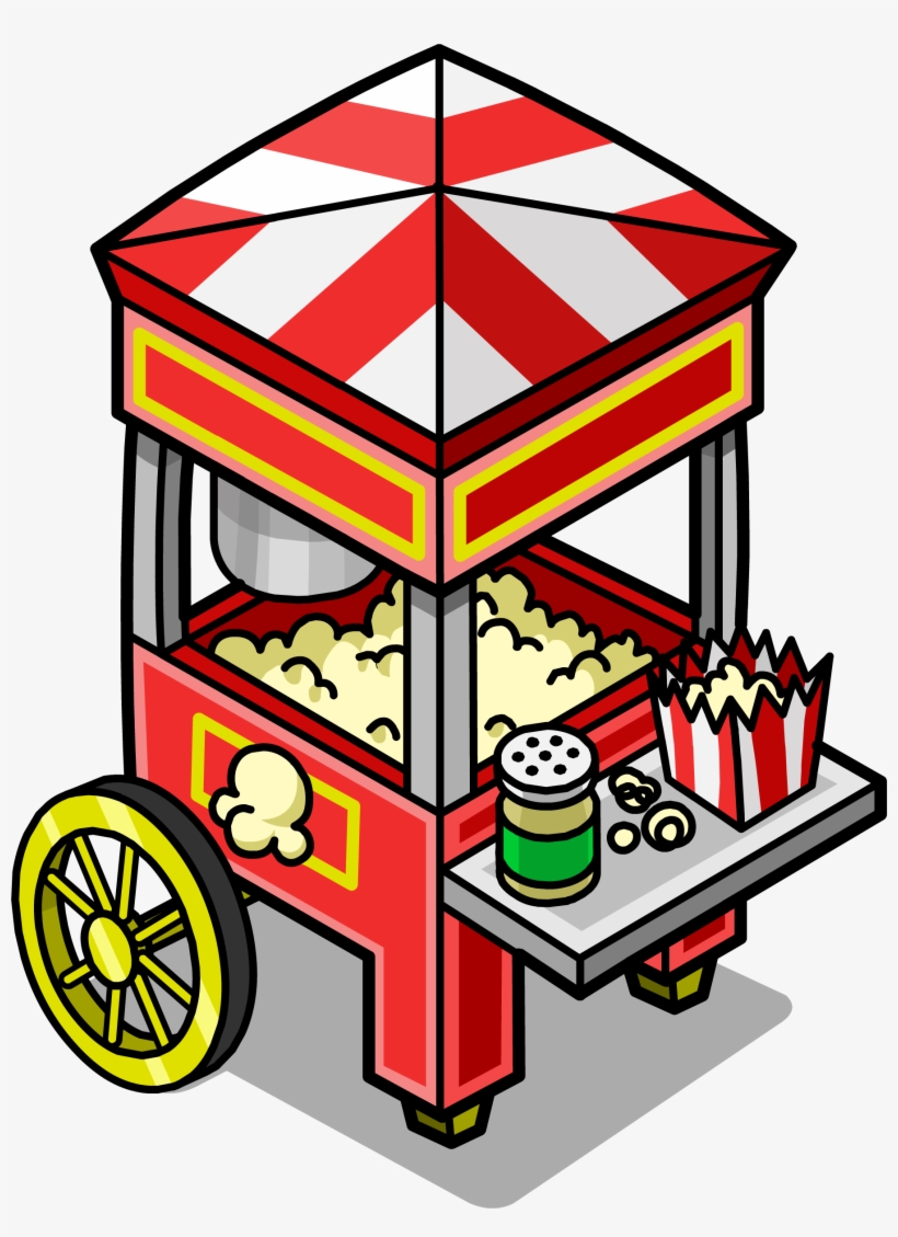 Popcorn Cart Sprite 002 - Popcorn Cart Clipart, transparent png #2815942