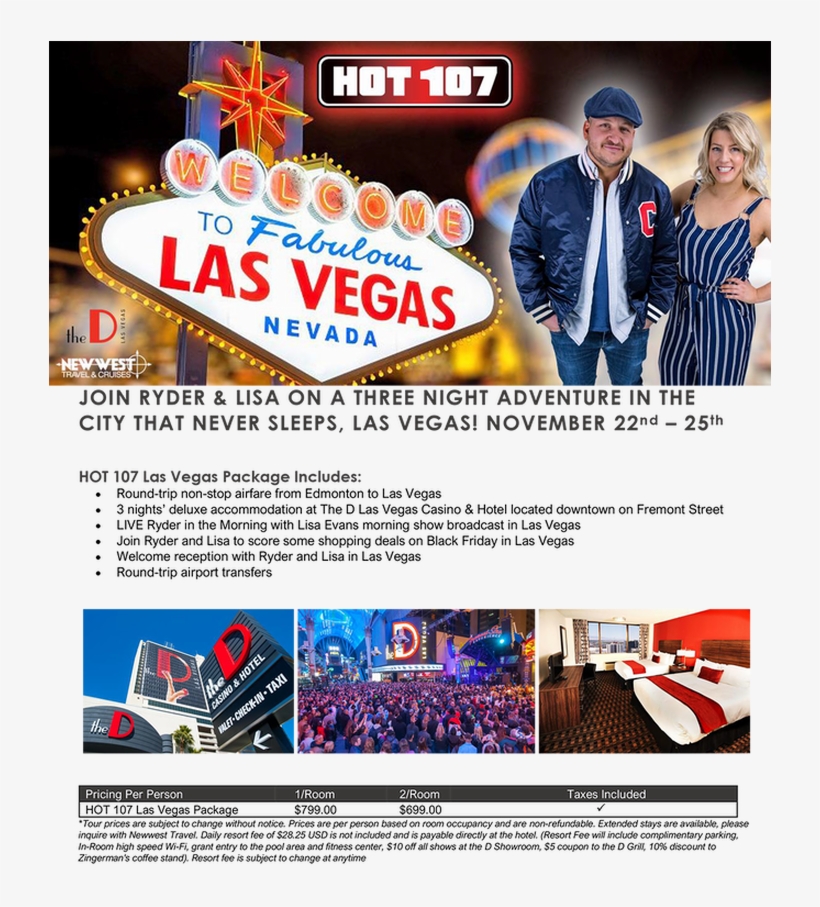 Hot 107 Las Vegas - Welcome To Las Vegas, transparent png #2816036