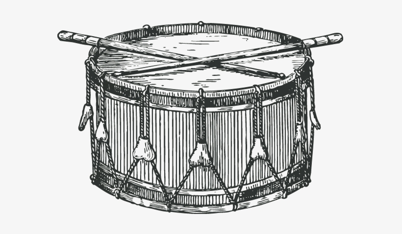 Drums For Your Songs - Flaming Snare Drum Clipart Black And White, transparent png #2816386