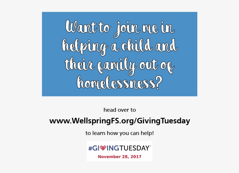 Giving Tuesday Wellspring Family Services - Linkedin, transparent png #2817266