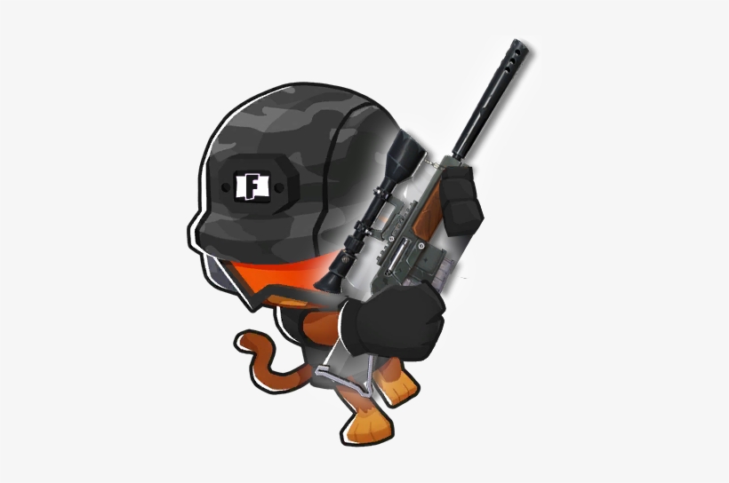 Memeso - Full Auto Rifle Btd6, transparent png #2818053