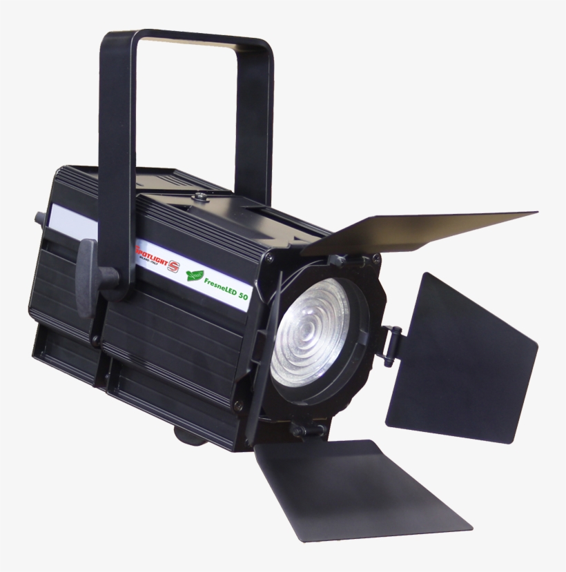 White Spotlight Led Fresnel 50w - Spotlight Mini Fresnel 300w, transparent png #2818056