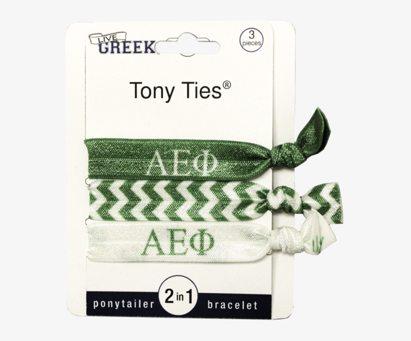 Alpha Epsilon Phi - Mia Tony Hair Ties With Charms, Neon Purple, Neon Green,, transparent png #2818883