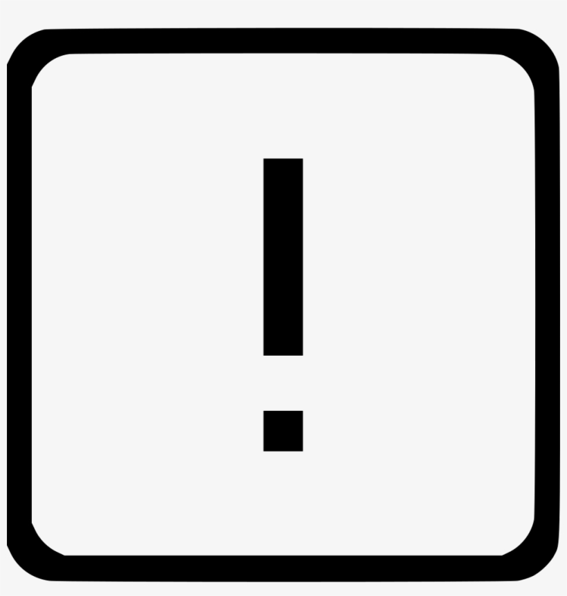Exclamation Mark Latin Keyboard Element Warning Error - Treppen Symbol, transparent png #2819101