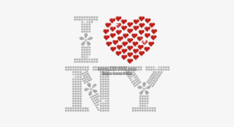 Fashionable I Love Ny Iron-on Rhinestone Transfer - Logo Indra, transparent png #2819183