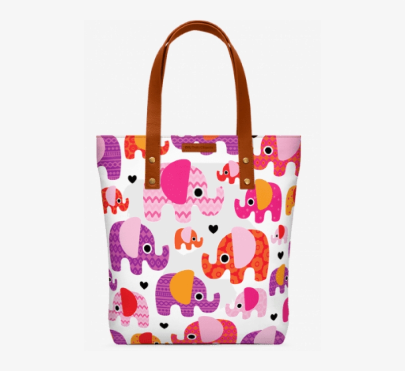 Pink Aztec Elephant Classic Tote Bag - Tote Bag, transparent png #2819584