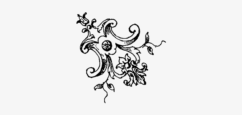 From A Vintage 1920 Book Decorative Lines Vintage Png - Design, transparent png #2819612