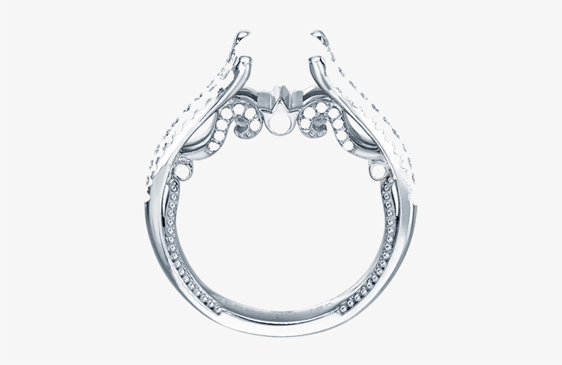 Delicate Inner Beadwork And Pave Diamond Set Insignia - Ring, transparent png #2819843