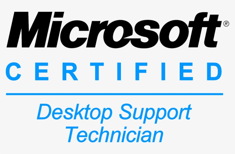Mcdst Logo - Microsoft Certified It Professional, transparent png #2820085