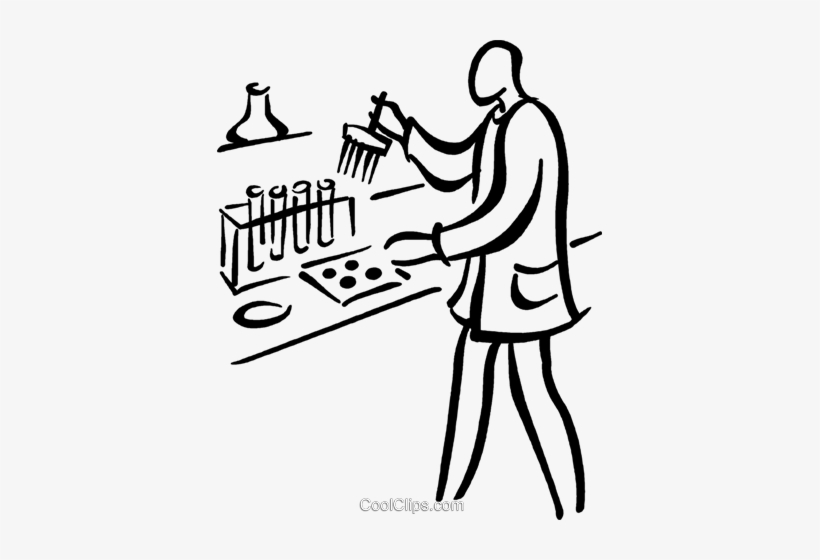 Lab Technician Performing Tests Royalty Free Vector - Lab Technician Clipart, transparent png #2820209