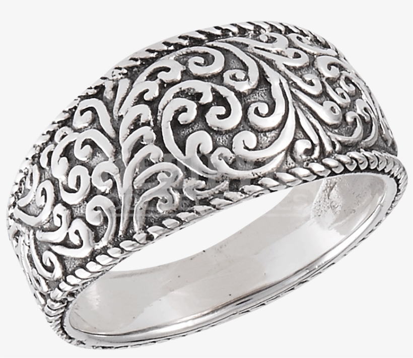 Sterling Silver Classic Scrollwork Ring - "sterling Silver Classic Scrollwork Ring", transparent png #2820322