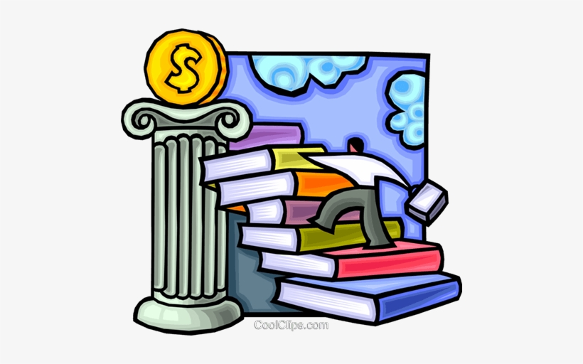 Man Climbing Stairs Of Books Royalty Free Vector Clip - Eight Pillars Of Prosperity [book], transparent png #2820640