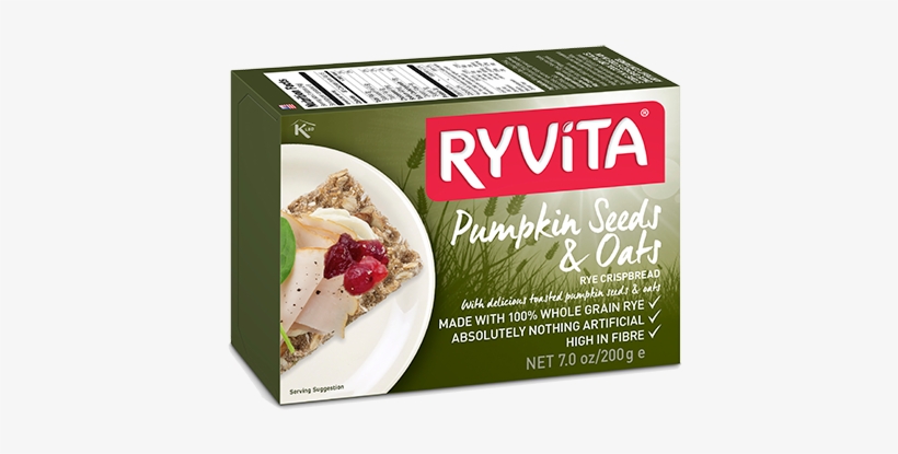 Crispbread - Ryvita Pumpkin Seeds And Oats, transparent png #2820772