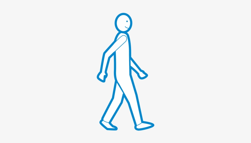 Person Walking Infographic - Walking, transparent png #2821028