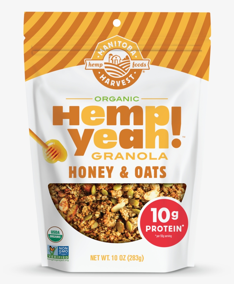 Honey & Oats Organic Granola - Manitoba Harvest - Hemp Protein Smoothie Vanilla Chai, transparent png #2821146