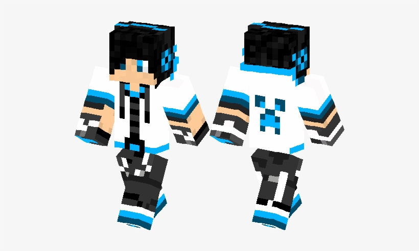 Anime Boy Minecraft Skin Layout