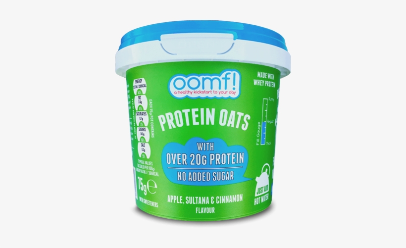Apple, Sultana And Cinnamon Protein Oats - Oomf Instant Bench Pressed Oats - Chocolate - 75 Grams, transparent png #2821587