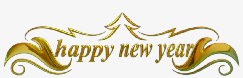 Happy New Year Transparent Png Images - Happy New Year 2018 Png Text, transparent png #2821684
