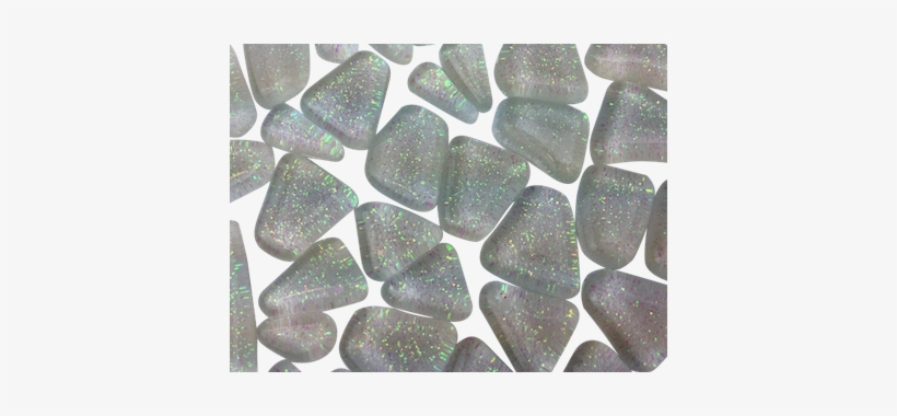 White Glitter Glass Tiles - Glass Tile, transparent png #2822312