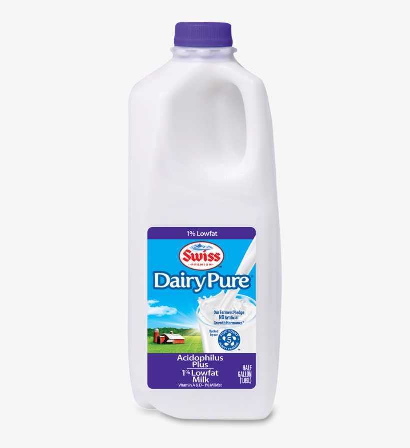 Dairypure 1% Lowfat Milk Acidophilus Plus, transparent png #2822672