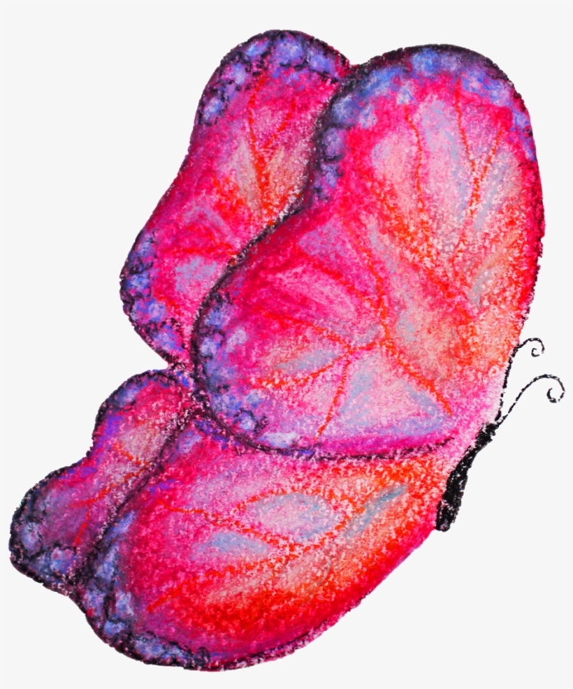 Red Butterfly Transparent Decorative - Portable Network Graphics, transparent png #2823047