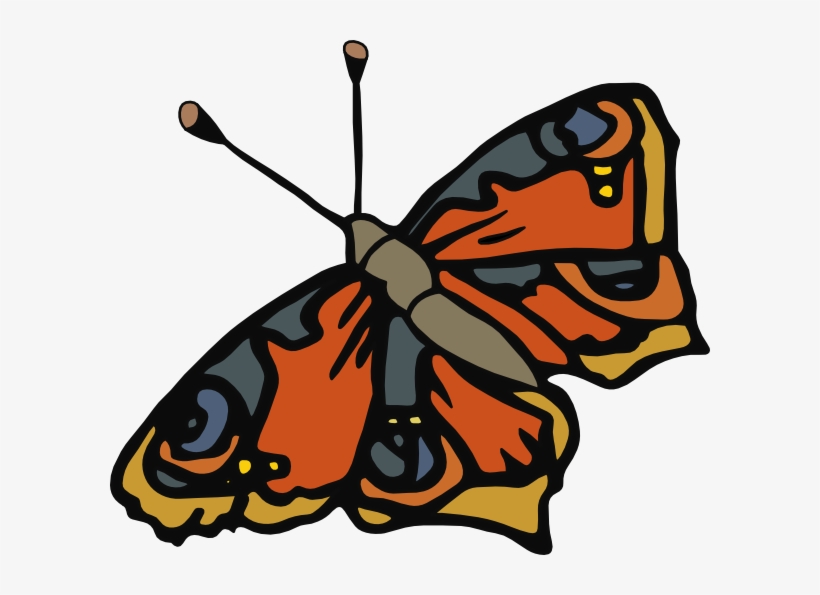 Retro Butterfly Svg Clip Arts 600 X 515 Px, transparent png #2823088