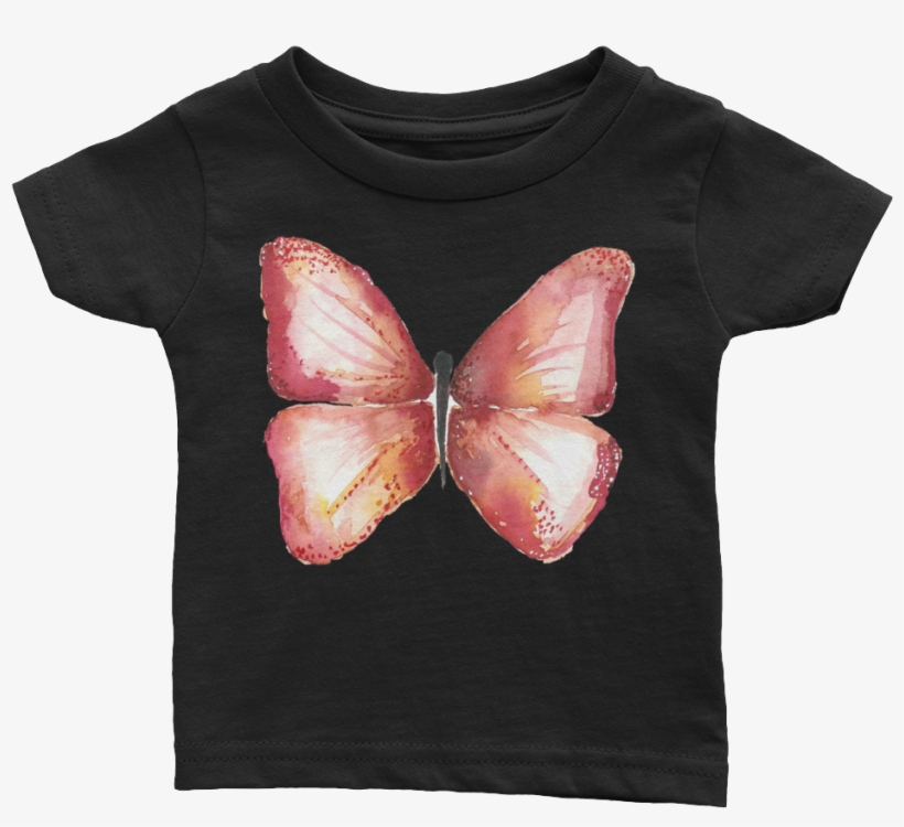 Red Butterfly Infant Tee - Infant, transparent png #2823127
