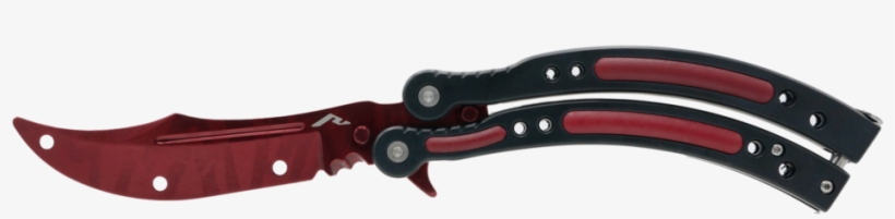 Slaughter Red Butterfly Trainer - Blue Butterfly Knife Png, transparent png #2823157