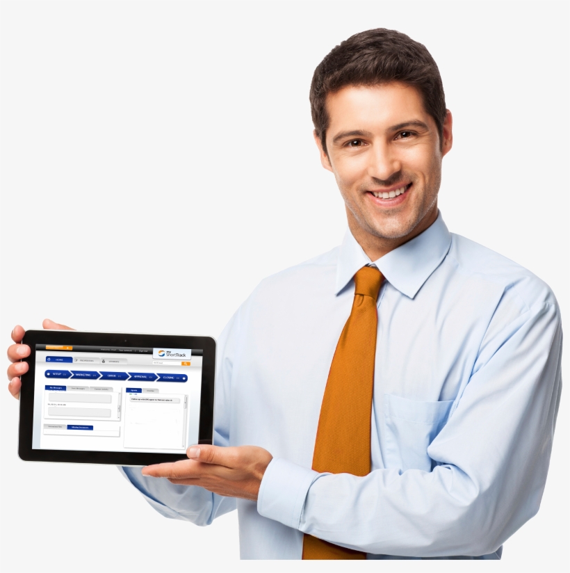 Businessman With Tablet Png, transparent png #2823226