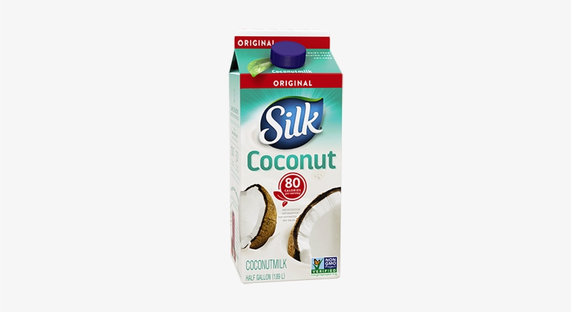 Silk Original Coconutmilk, Half Gallon - Original Silk Coconut Milk, transparent png #2823278