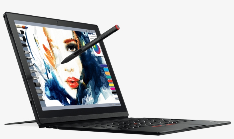 Lenovo's Thinkpad X1 Tablet With Keyboard Attached - Thinkpad X1 Tablet 2017, transparent png #2823425