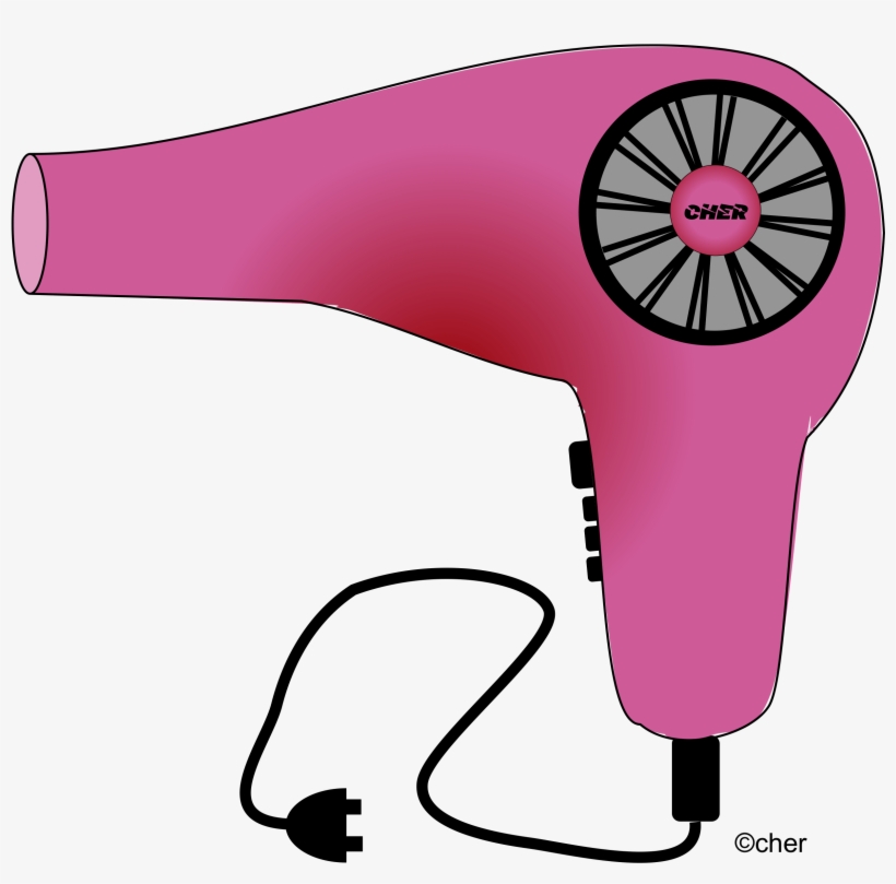 Hair Dryer Clipart Hair Dryer - Clip Art, transparent png #2823940