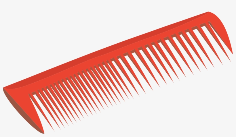 Comb Barber Hair-cutting Shears Hairdresser Hairbrush - Comb Clip Art, transparent png #2823967